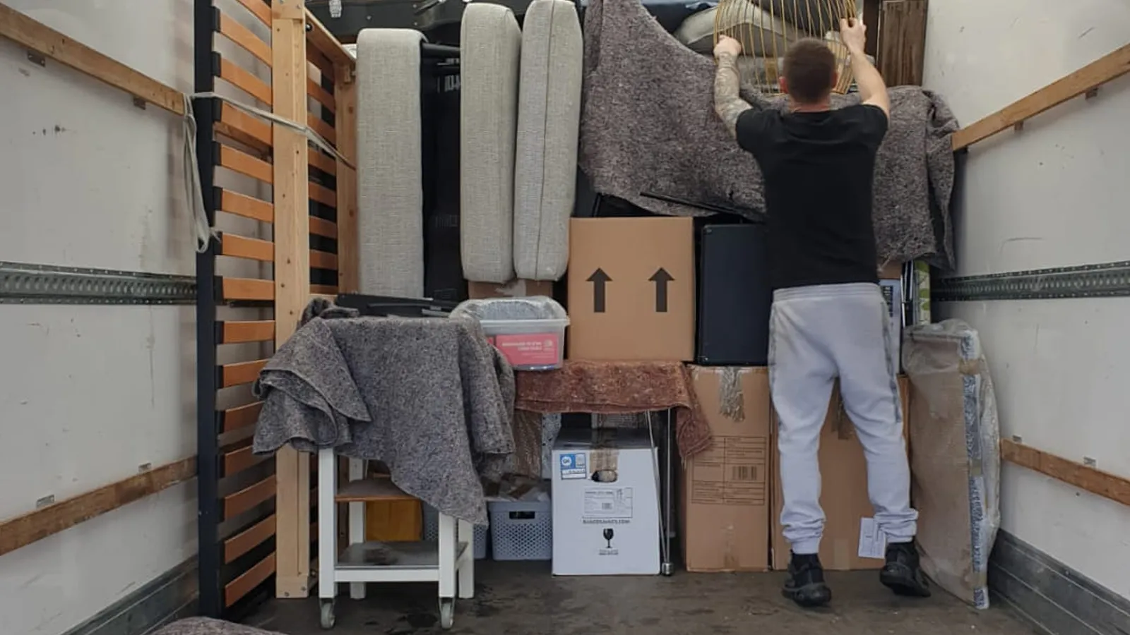 man with a van Grays